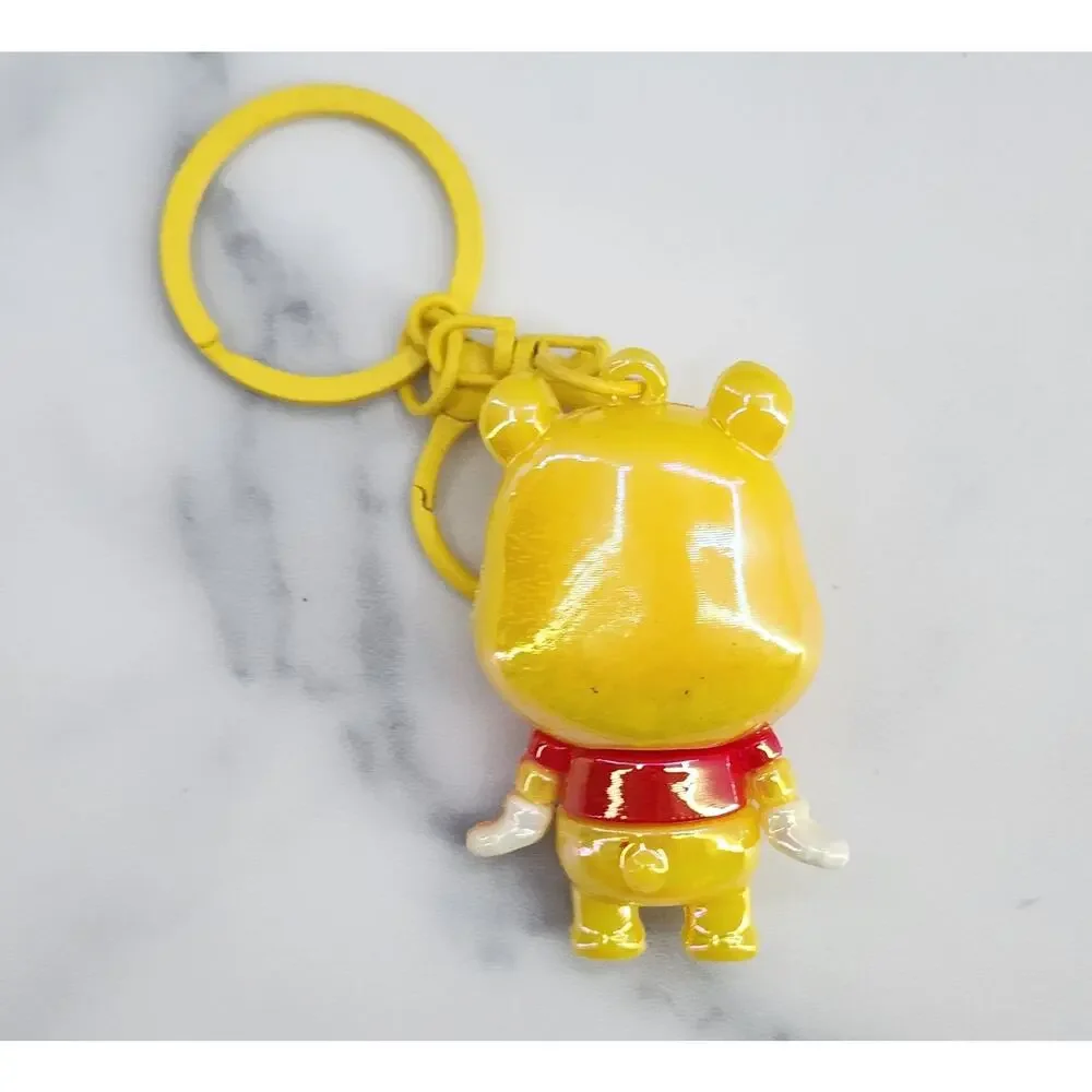 *NEW* Disney's Winnie the Pooh 3D Figure Keychain Bag Charm Iridescent Colors